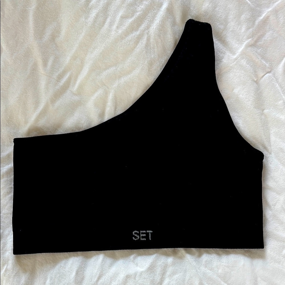 SET ACTIVE SCULPTFLEX® RIBBED ONE SHOULDER Women’s Small.